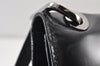 Authentic GUCCI Vintage Shoulder Hand Bag Purse Enamel 0013033 Black 1154K