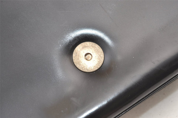 Authentic GUCCI Vintage Shoulder Hand Bag Purse Enamel 0013033 Black 1154K