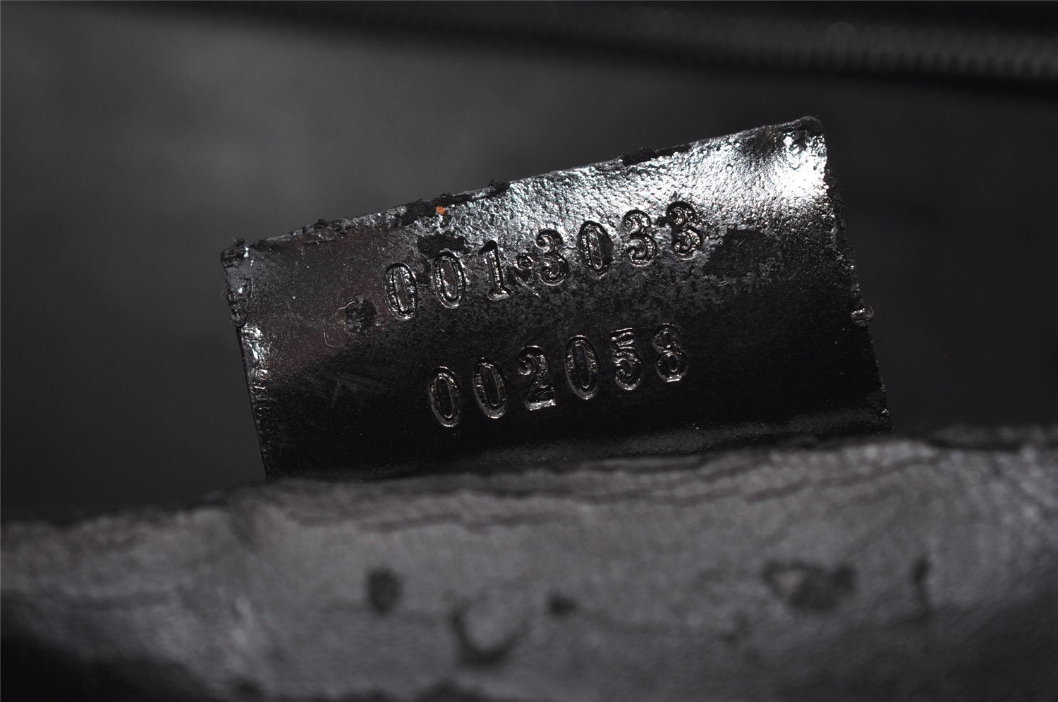 Authentic GUCCI Vintage Shoulder Hand Bag Purse Enamel 0013033 Black 1154K