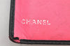 Authentic CHANEL Calf Skin Cambon Line CC Logo Bifold Long Wallet Black 1155K