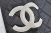 Auth CHANEL Cambon Line Quilted CC Logo Calf Skin 6 Hooks Key Case Black 1157K