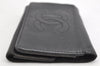 Authentic CHANEL Vintage Calf Skin 6 Hooks Key Case Purse CC Logo Black 1158K