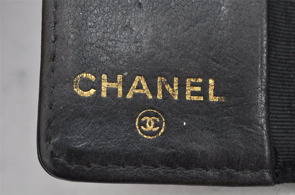 Authentic CHANEL Vintage Calf Skin 6 Hooks Key Case Purse CC Logo Black 1158K