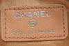 Authentic CHANEL Calf Skin Cambon Line Cigarette Case Pouch Beige Box 1160I