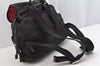 Authentic COACH Signature Drawstring Backpack Canvas Enamel F16548 Black 1161K