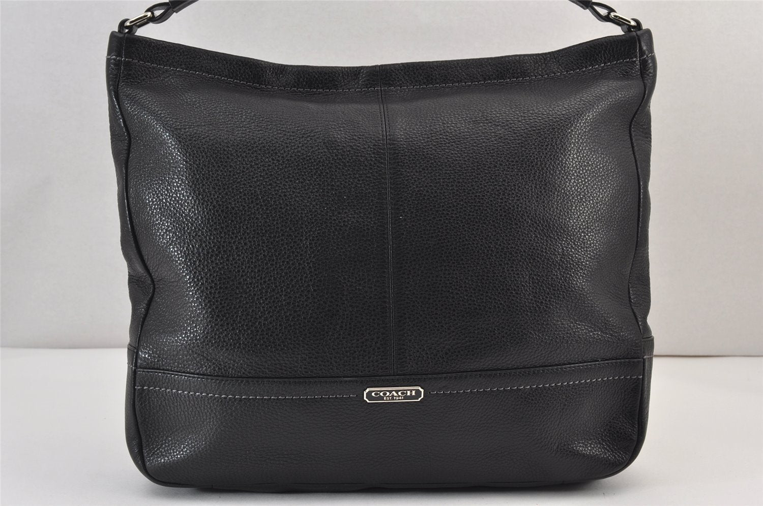Authentic COACH Vintage 2Way Shoulder Hand Bag Leather F23293 Black 1162K