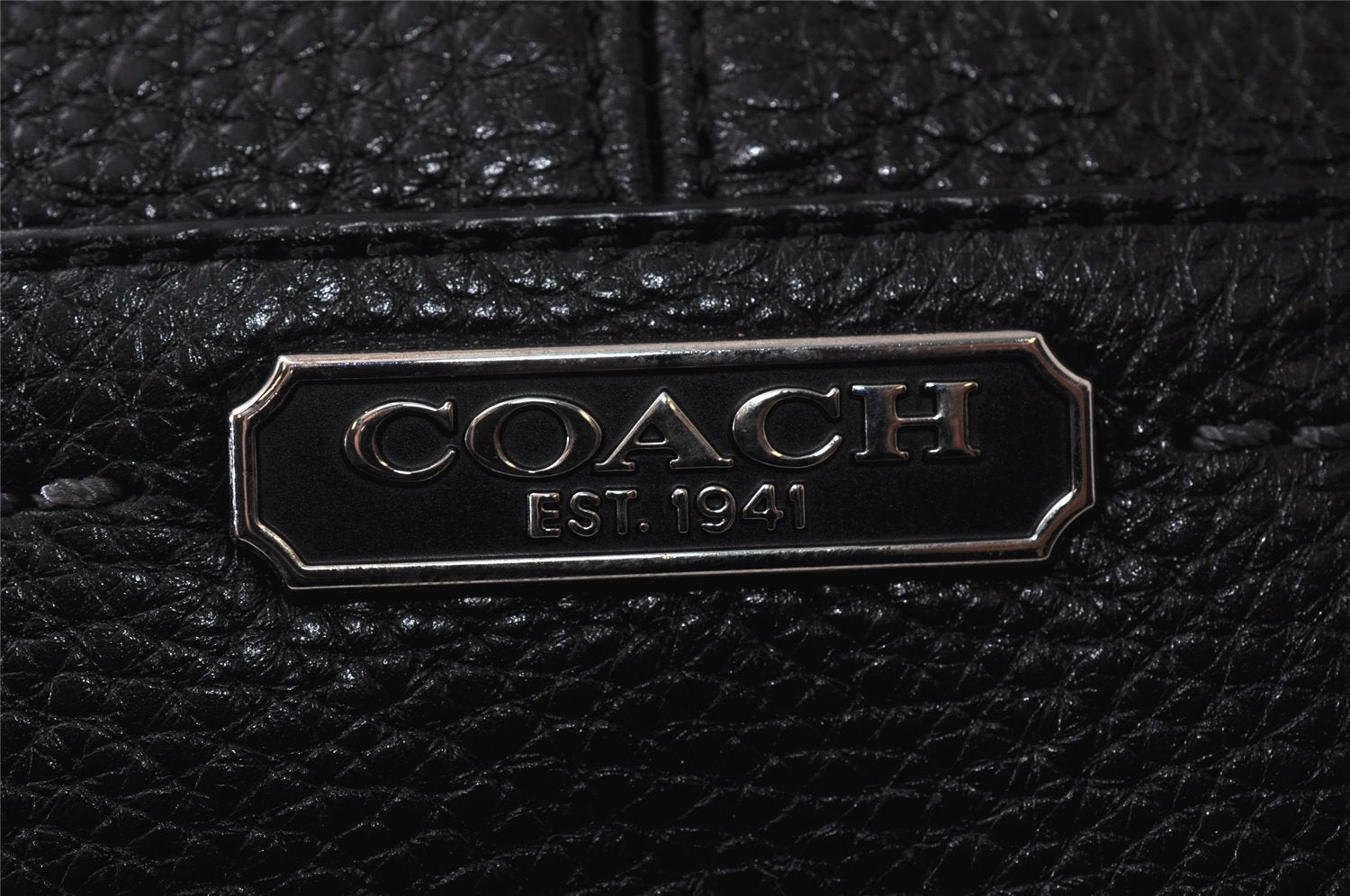 Authentic COACH Vintage 2Way Shoulder Hand Bag Leather F23293 Black 1162K