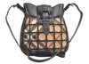 Authentic BURBERRY Nova Check Shoulder Cross Bag Purse Enamel PVC Black 1165K