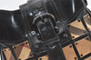 Authentic BURBERRY Nova Check Shoulder Cross Bag Purse Enamel PVC Black 1165K