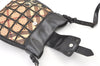 Authentic BURBERRY Nova Check Shoulder Cross Bag Purse Enamel PVC Black 1165K