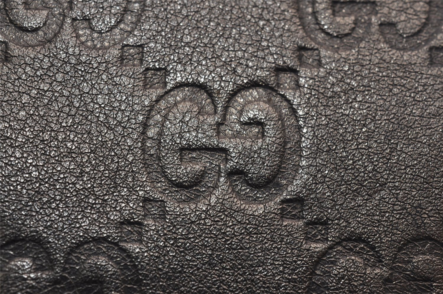 Authentic GUCCI Guccissima GG Leather Cigarette Case 181716 Khaki Green 1169J