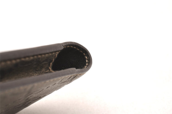 Authentic GUCCI Guccissima GG Leather Cigarette Case 181716 Khaki Green 1169J