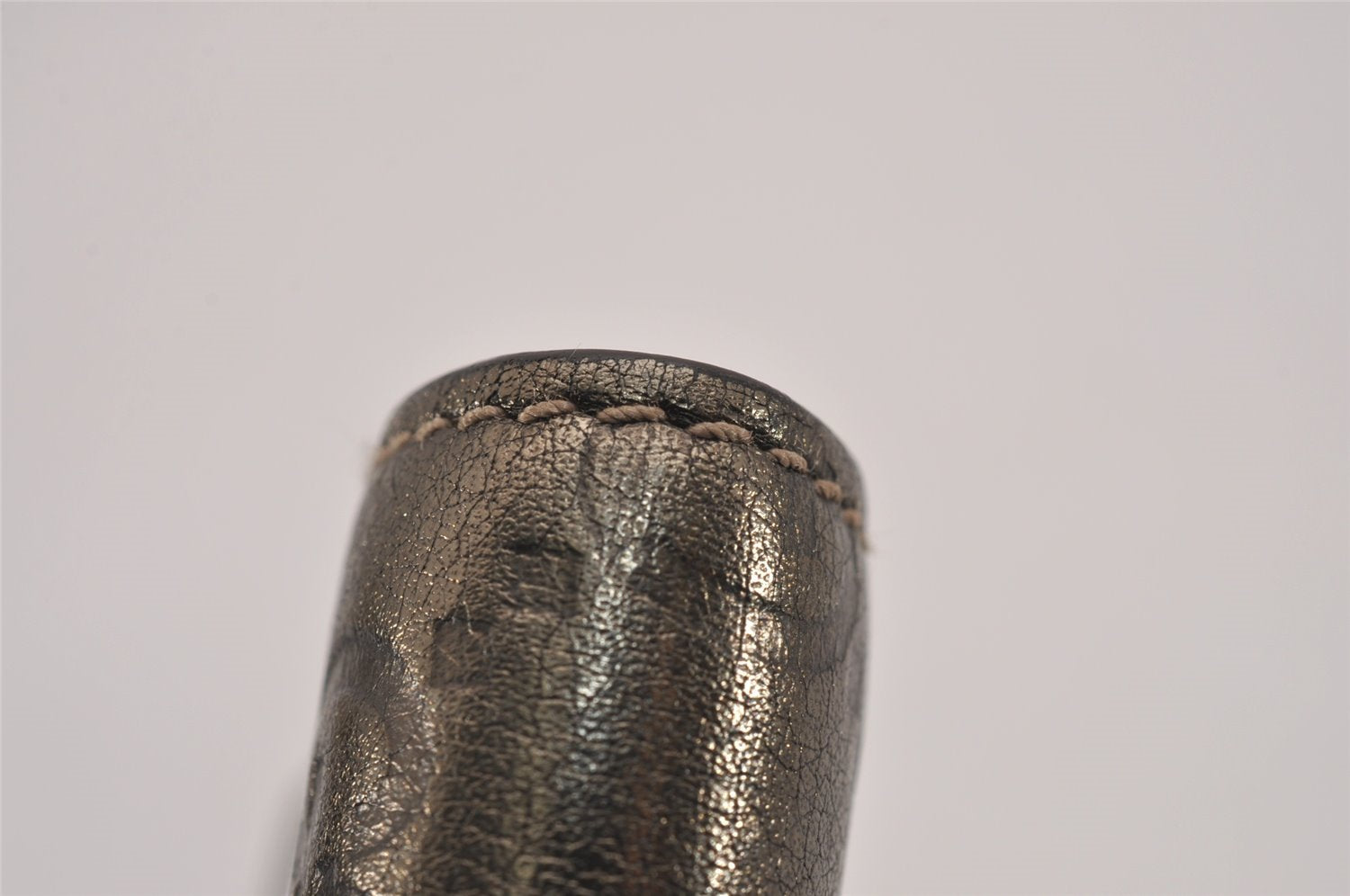 Authentic GUCCI Guccissima GG Leather Cigarette Case 181716 Khaki Green 1169J