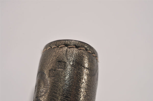 Authentic GUCCI Guccissima GG Leather Cigarette Case 181716 Khaki Green 1169J