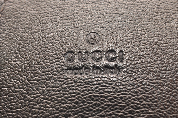 Authentic GUCCI Guccissima GG Leather Cigarette Case 181716 Khaki Green 1169J