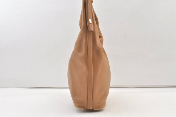 Authentic GUCCI Vintage Shoulder Hand Bag Purse Leather 0014288 Beige 1169K