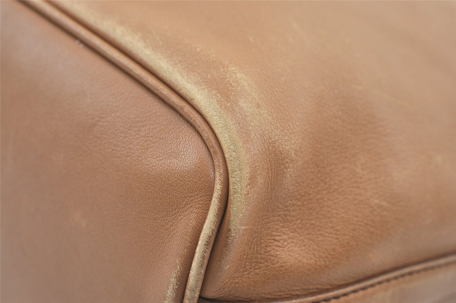 Authentic GUCCI Vintage Shoulder Hand Bag Purse Leather 0014288 Beige 1169K