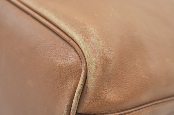 Authentic GUCCI Vintage Shoulder Hand Bag Purse Leather 0014288 Beige 1169K