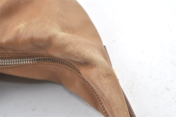 Authentic GUCCI Vintage Shoulder Hand Bag Purse Leather 0014288 Beige 1169K