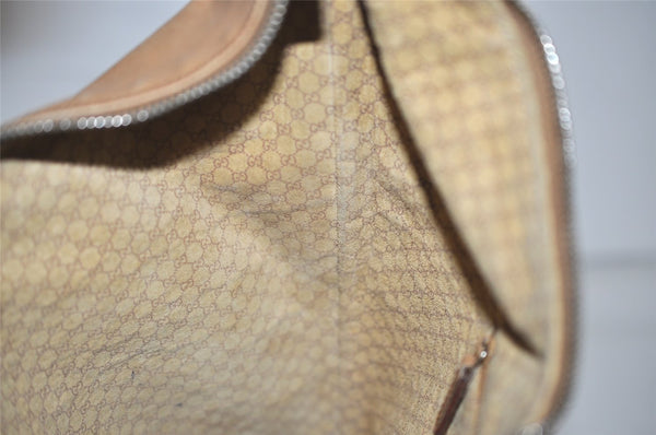 Authentic GUCCI Vintage Shoulder Hand Bag Purse Leather 0014288 Beige 1169K