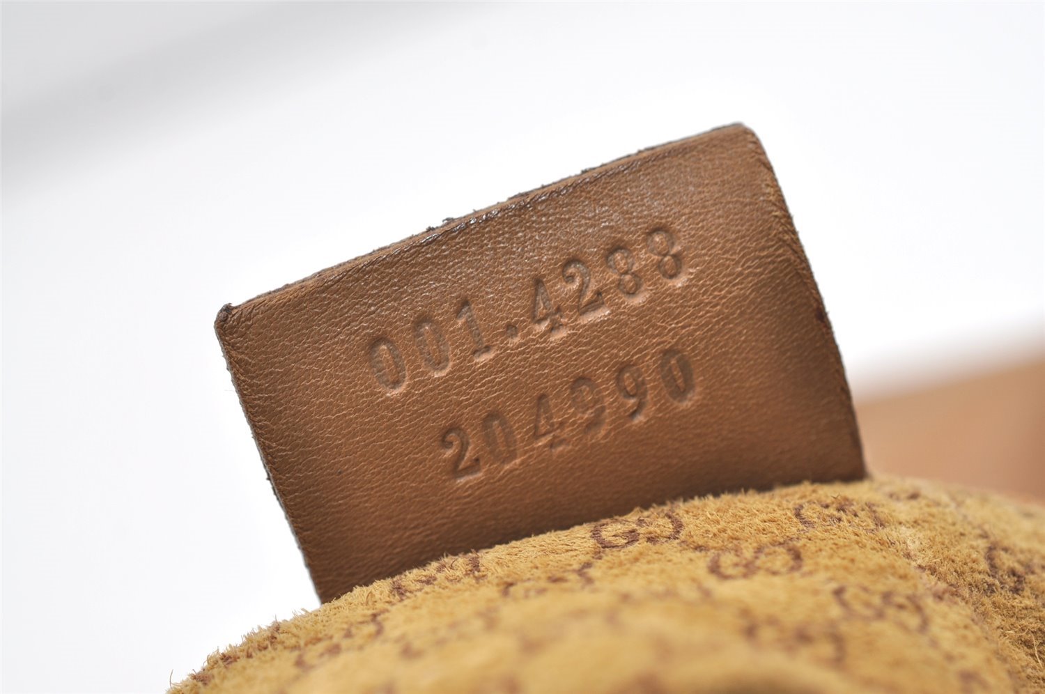 Authentic GUCCI Vintage Shoulder Hand Bag Purse Leather 0014288 Beige 1169K