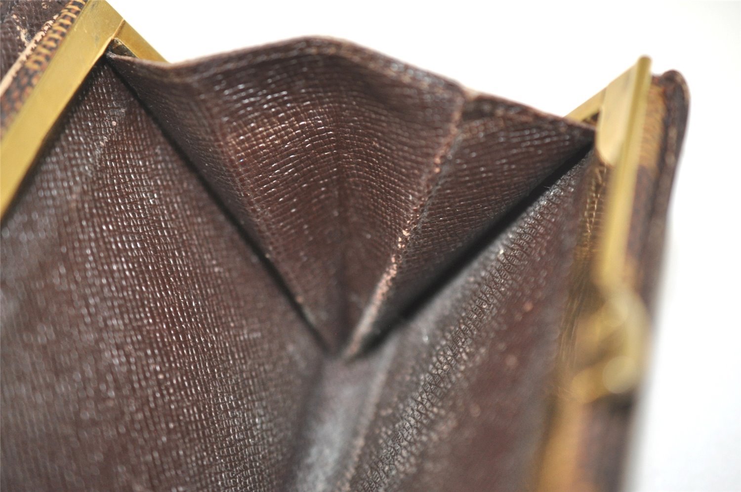 Auth Louis Vuitton Damier Porte Monnaie Billets Viennois Wallet N61664 LV 1170I