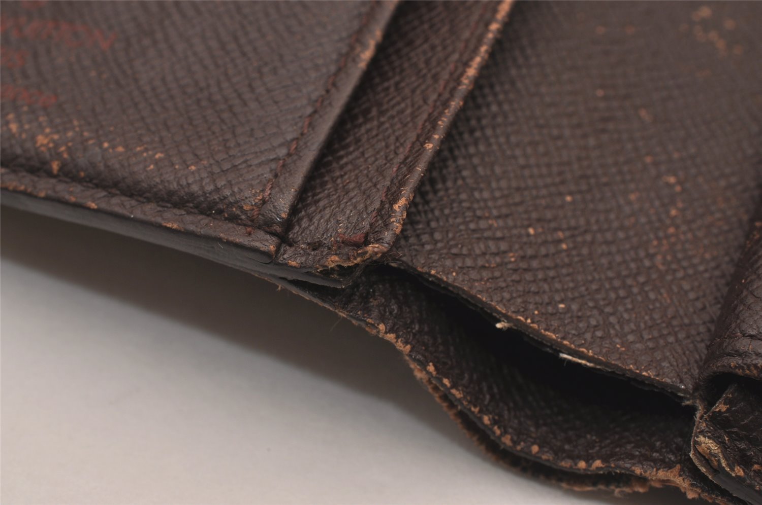 Auth Louis Vuitton Damier Porte Monnaie Billets Viennois Wallet N61664 LV 1170I