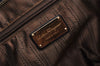 Authentic Salvatore Ferragamo Gancini Unborn Calf Leather Tote Bag Brown 1171I
