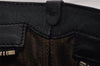 Authentic Salvatore Ferragamo Gancini Unborn Calf Leather Tote Bag Brown 1171I
