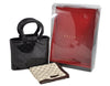 Authentic CELINE Macadam Blason Pattern Hand Pouch Purse Enamel Black Box 1171K