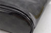 Authentic CELINE Macadam Blason Pattern Hand Pouch Purse Enamel Black Box 1171K