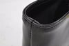 Authentic CELINE Macadam Blason Pattern Hand Pouch Purse Enamel Black Box 1171K