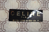 Authentic CELINE Macadam Blason Pattern Hand Pouch Purse Enamel Black Box 1171K