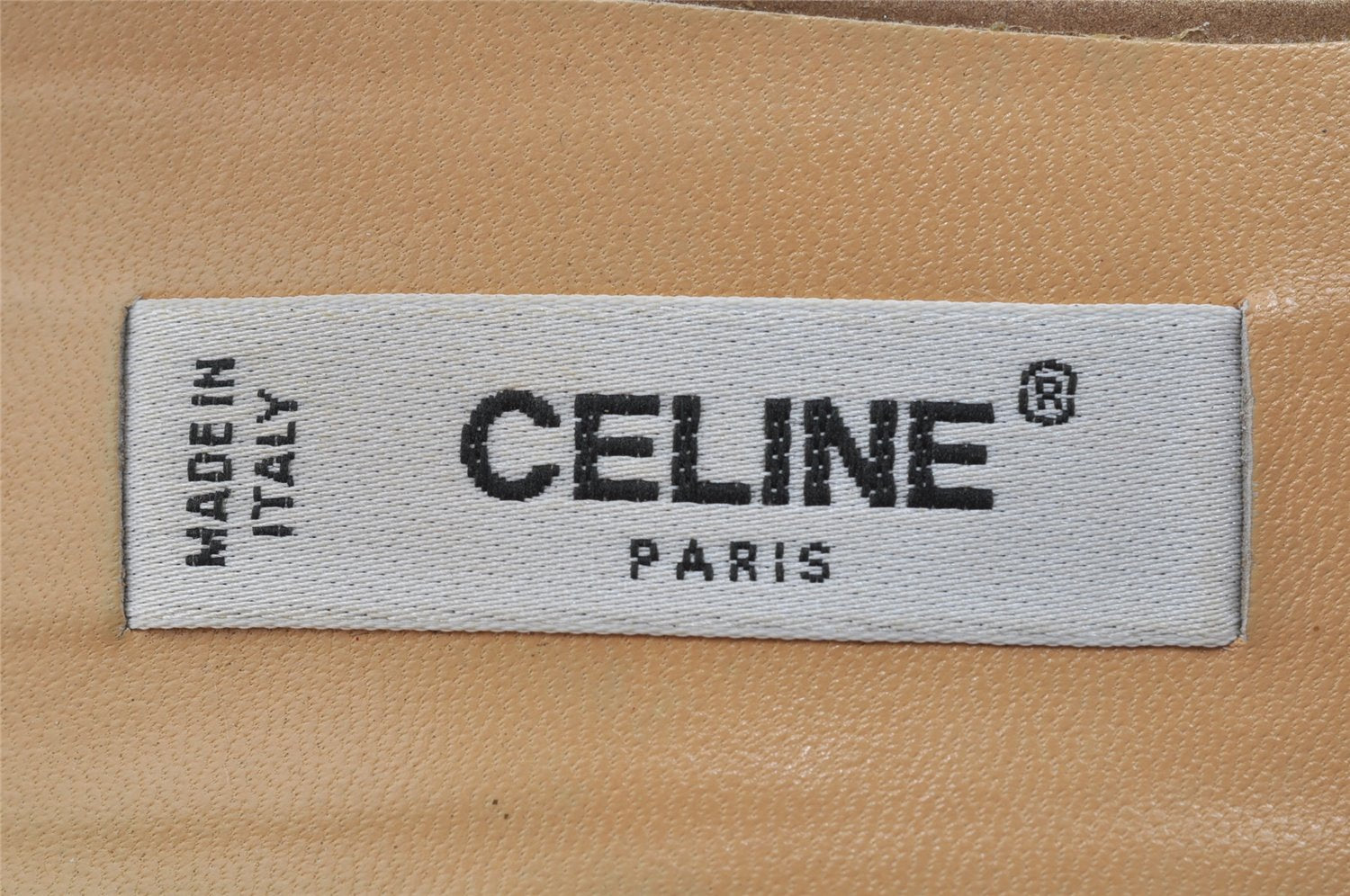 Authentic CELINE Vintage Ladies Sandals Leather US Size 7 Beige Box Junk 1172K