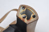 Authentic CELINE Vintage Ladies Sandals Leather US Size 7 Beige Box Junk 1172K