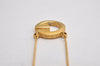 Authentic GIVENCHY Vintage G Motif Chain Pendant Necklace Gold Tone 1174I