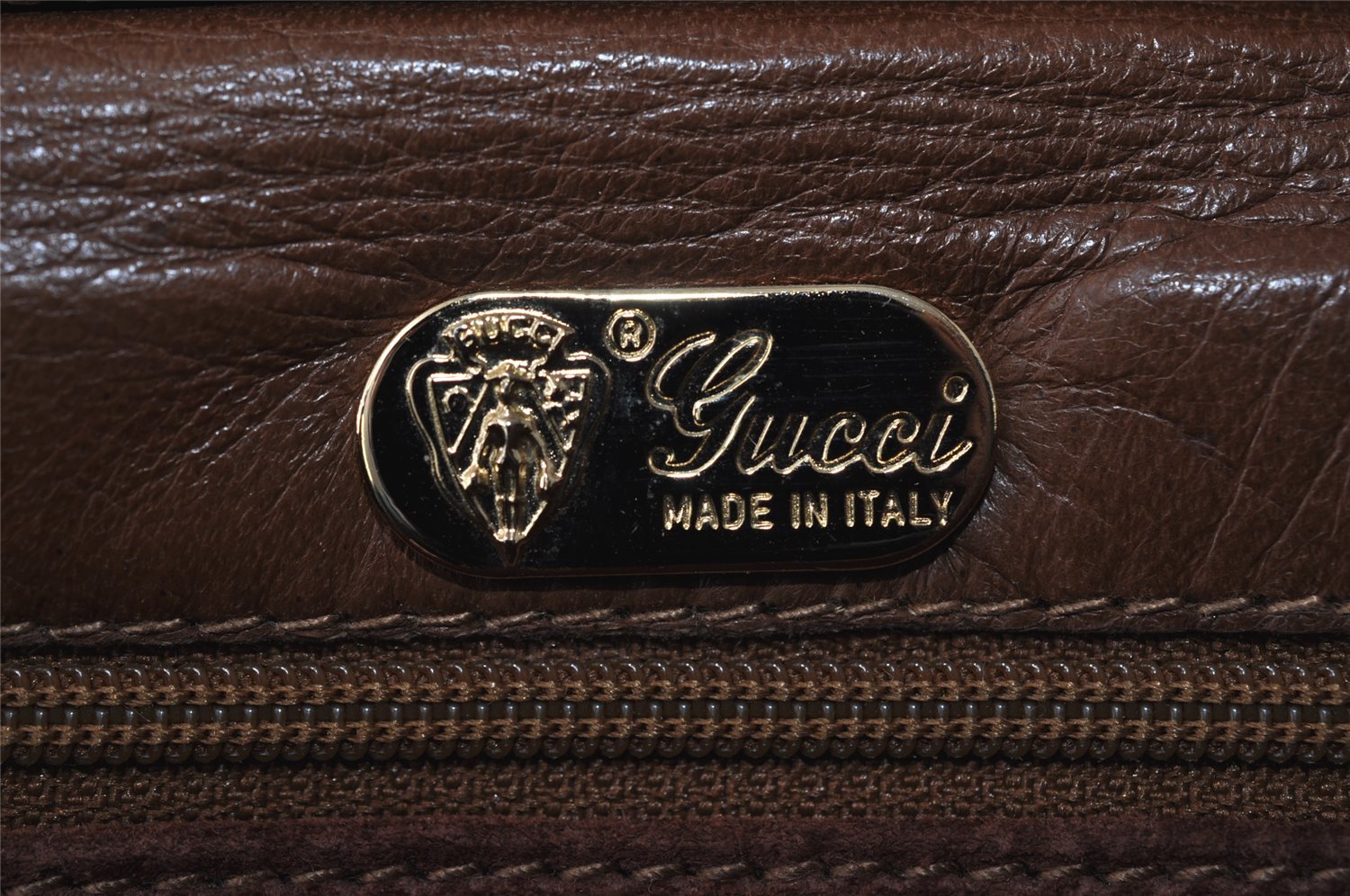 Authentic GUCCI 2Way Shoulder Cross Body Clutch Bag Purse Leather Brown 1176I