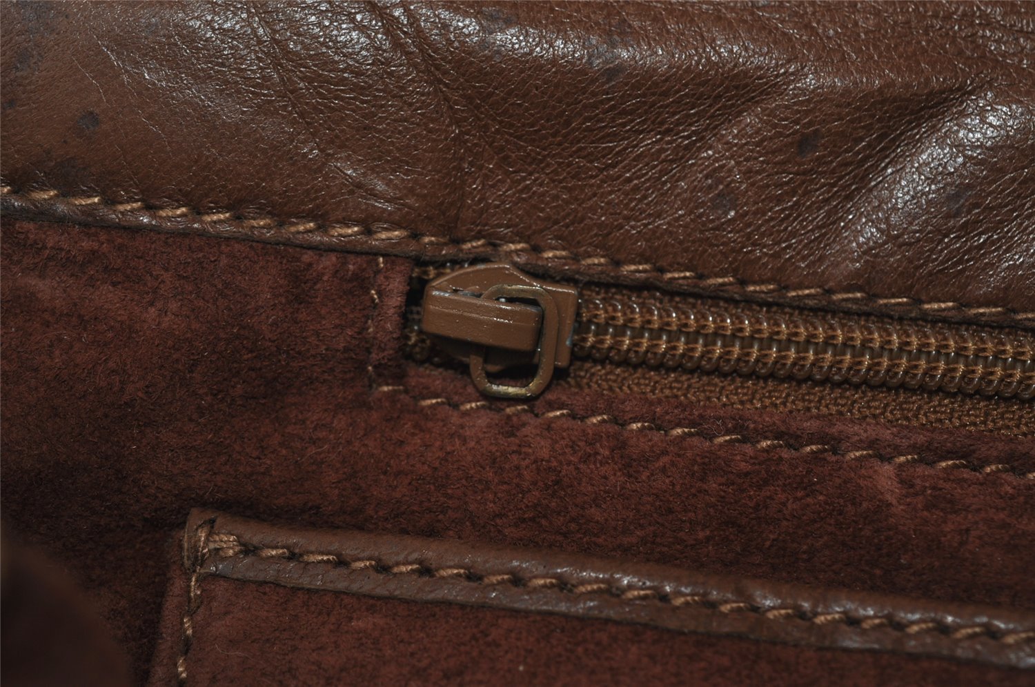 Authentic GUCCI 2Way Shoulder Cross Body Clutch Bag Purse Leather Brown 1176I