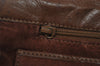 Authentic GUCCI 2Way Shoulder Cross Body Clutch Bag Purse Leather Brown 1176I
