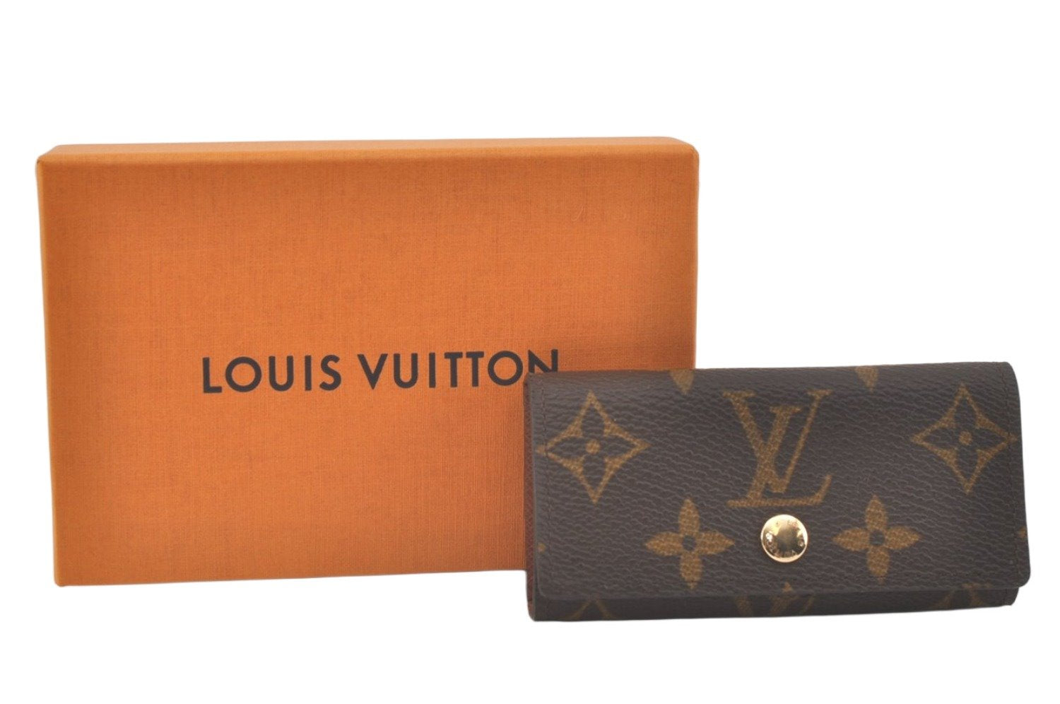 Auth Louis Vuitton Monogram Multicles 4 Four Hooks Key Case M62631 Box 1176L