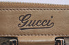Authentic GUCCI GG Crystal Abbey Pouch Purse GG PVC Leather 203650 Brown 1178J