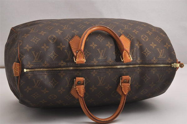 Authentic Louis Vuitton Monogram Speedy 40 Hand Boston Bag M41522 LV 1179J