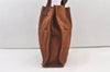 Authentic HERMES Vintage Fourre Tout MM Hand Tote Bag Canvas Brown 1179K