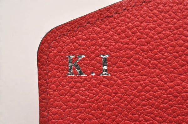 Auth Louis Vuitton Monogram Empreinte Portefeuille Sarah Wallet M61181 Red 1180I