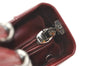 Authentic Christian Dior Maris Pearl 2Way Tote Bag Enamel Bordeaux 1180K