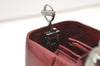 Authentic Christian Dior Maris Pearl 2Way Tote Bag Enamel Bordeaux 1180K