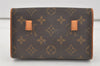 Auth Louis Vuitton Monogram Pochette Florentine Pouch Waist Bag M51855 LV 1180L