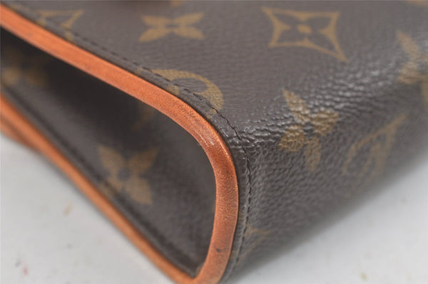 Auth Louis Vuitton Monogram Pochette Florentine Pouch Waist Bag M51855 LV 1180L