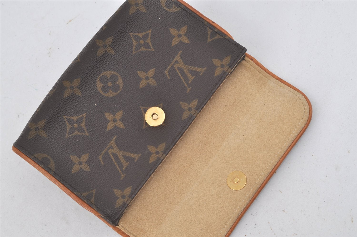 Auth Louis Vuitton Monogram Pochette Florentine Pouch Waist Bag M51855 LV 1180L