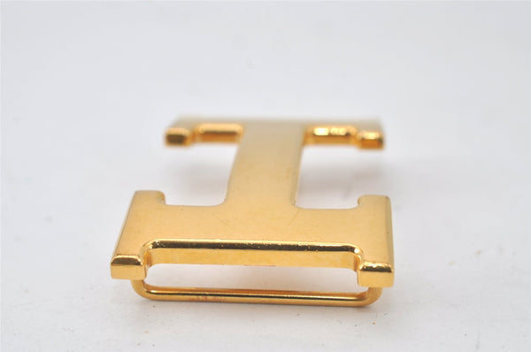 Authentic HERMES Vintage Buckle for Constance Leather Belt Gold 1181L